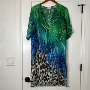 Roidal Tropical Swimsuit Coverup Dress